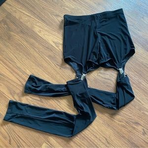 See You Monday size small garter leggings